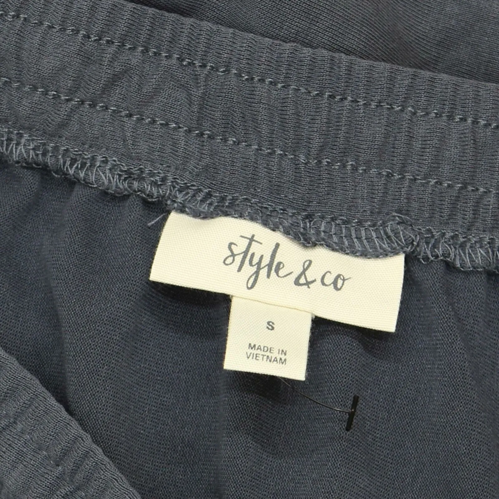 Style & Co. Women's Drawstring Maxi Skirt Gray Small