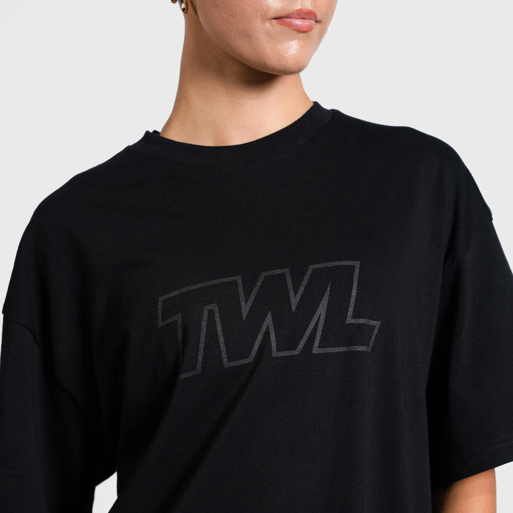TWL - OVERSIZED TRAINING T-SHIRT - ATHLETE - BLACK